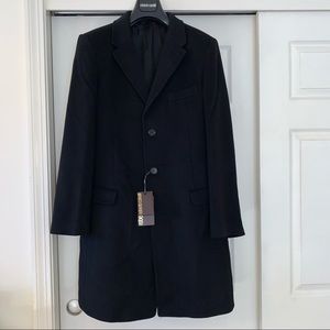 NWT Roberto Cavalli Wool/Cashmere Blend Coat 42